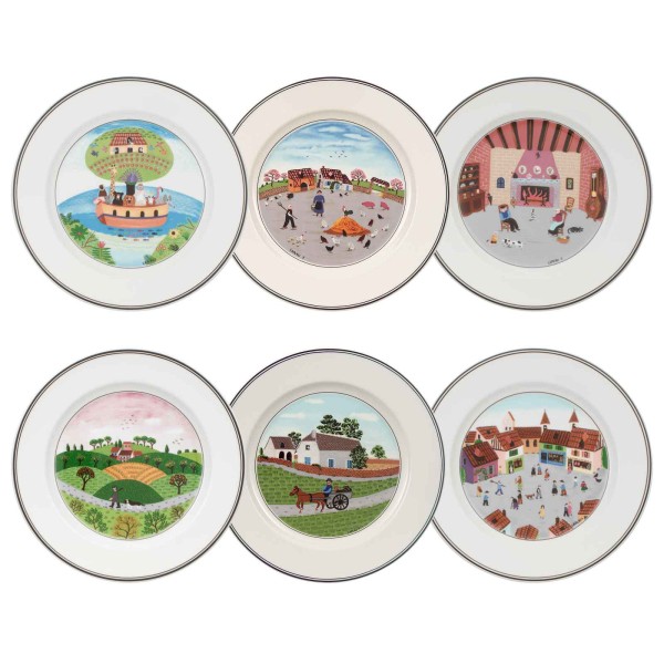 Villeroy & Boch Design Naif Frühstücksteller ø 21 cm Kollektion 6er Set - DS