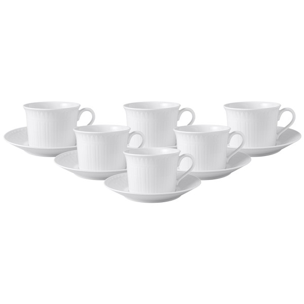 Villeroy & Boch Cellini Espressotasse mit Untertasse 100 ml 6er Set