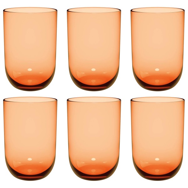 like. by Villeroy & Boch Like Glass Longdrinkbecher 385 ml 6er Set Apricot - DS