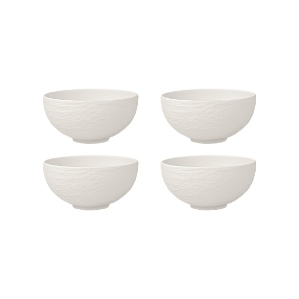 Villeroy & Boch Manufacture Rock Suppen Bol weiß Ø 12,5 cm 4er Set