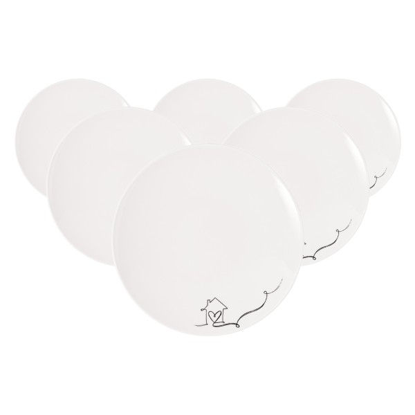 Villeroy & Boch Statement Lines Frühstücksteller Family ø 21,2 cm 6er Set - DS