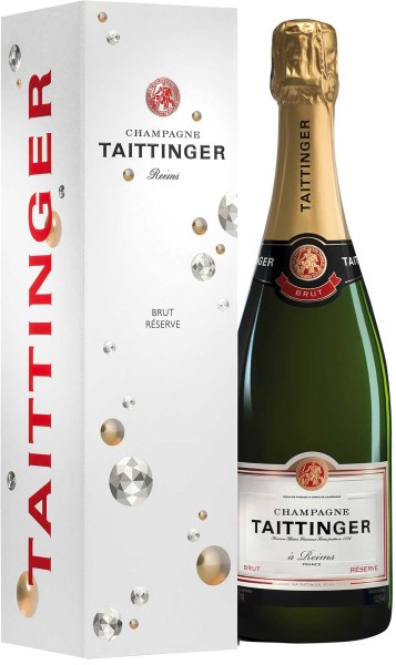 Taittinger Champagner 0,75l Brut Réserve in Geschenkkarton