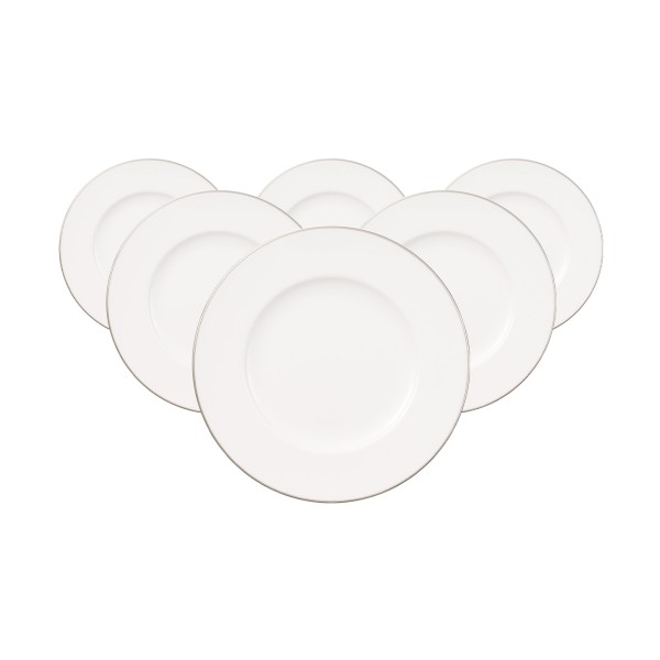 Villeroy & Boch Anmut Platinum No.1 Brotteller ø 16,4 cm 6er Set - DS