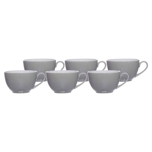 Ritzenhoff & Breker DOPPIO Kaffeetasse 200 ml grau 6er Set