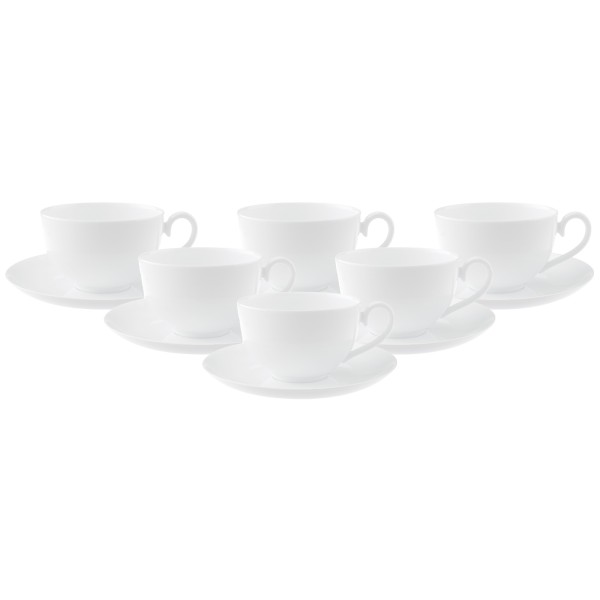 Villeroy & Boch Royal Café au Lait Tasse mit Untertasse 6er Set - DS