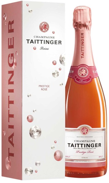 Taittinger Champagner 0,75l Brut Prestige Rosé in Geschenkkarton