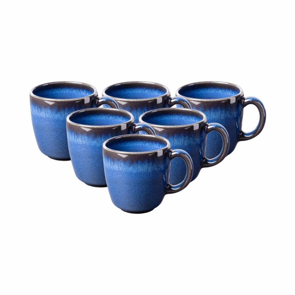 like. by Villeroy & Boch Lave bleu Kaffeetasse 190 ml 6er Set - DS