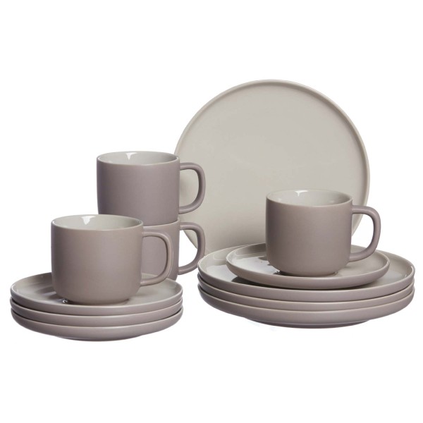 Ritzenhoff & Breker JASPER Kaffeeservice taupe 12-teilig