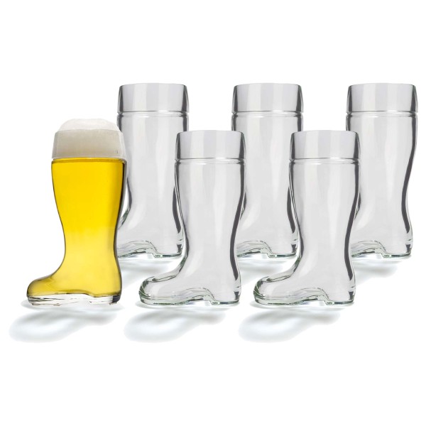 Stölzle Oberglas Stiefel Bierglas 0,5 l 6er Set