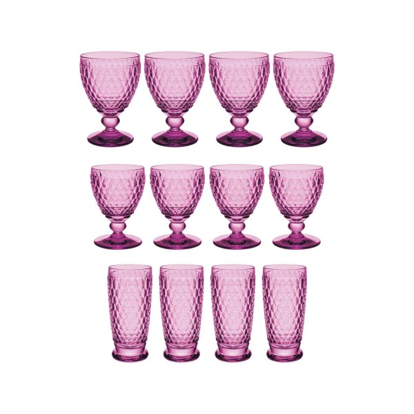 Villeroy & Boch Boston Berry Wein- & Longdrinkgläser 12er Set - DS