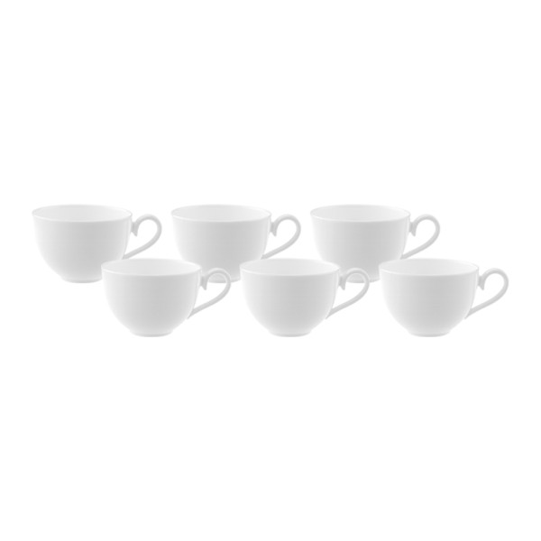 Villeroy & Boch Royal Kaffee- Obertasse weiß 200 ml 6er Set