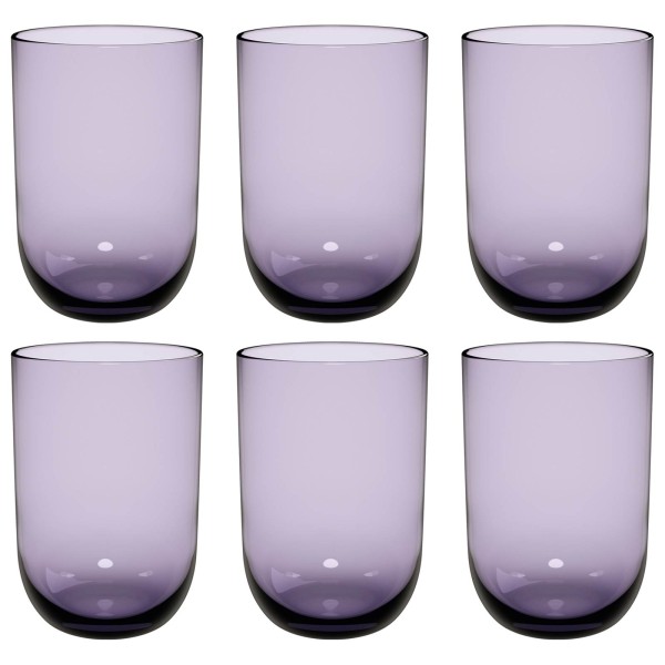 like. by Villeroy & Boch Like Glass Longdrinkbecher 385 ml 6er Set Lavender - DS