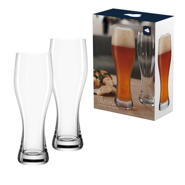 Leonardo TAVERNA Weizenbierglas 0,33l 2er Set