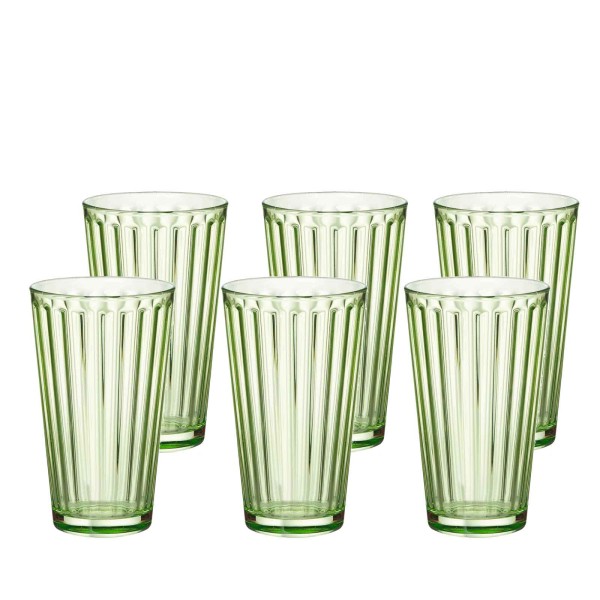 Ritzenhoff & Breker LAWE Trinkglas 400 ml grün 6er Set - A