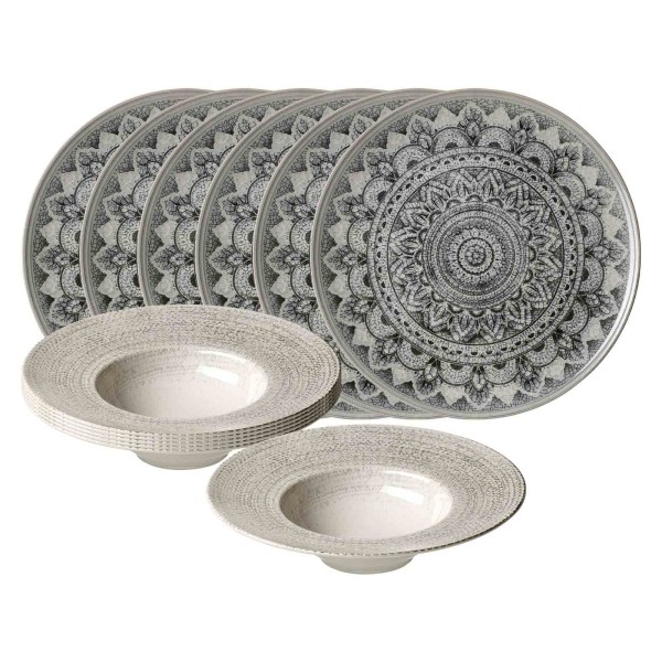 Ritzenhoff & Breker Rimini Gourmet-Set 12-teilig Mandala Stone - DS