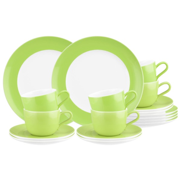Seltmann Weiden Liberty Pure Colors Kaffeeservice 18-teilig Lime Green - DS