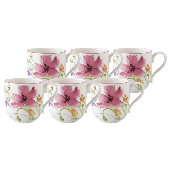 Villeroy & Boch Mariefleur Basic Kaffeebecher 330 ml 6er Set