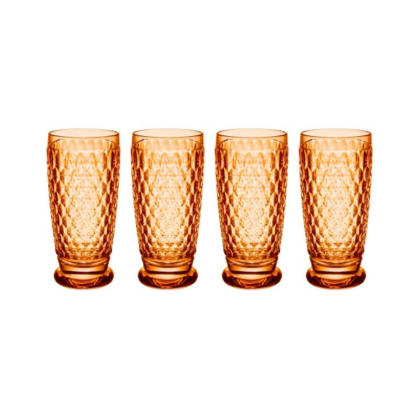 Villeroy & Boch Boston Coloured Longdrinkglas 400 ml Apricot 4er Set - DS