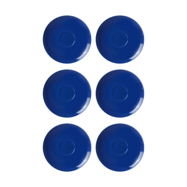 Ritzenhoff & Breker DOPPIO Kaffeeuntertasse 16 cm indigo blau 6er Set - A