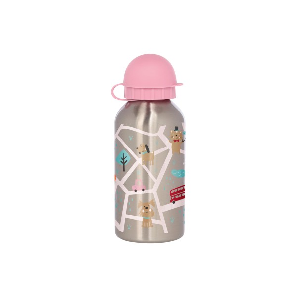Sigikid Kinder Trinkflasche aus Edelstahl pink 400 ml