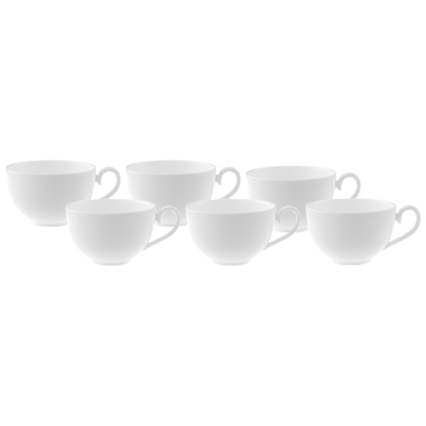 Villeroy & Boch Royal Café au lait Obertasse weiß 400 ml 6er Set - DS