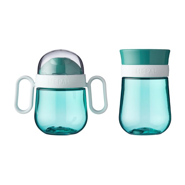 Mepal MIO Trinklernbecher Antitropf & 360° 2er Set deep turquoise