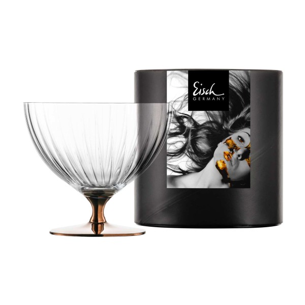 Eisch Dessertschale ø 11,5 cm kupfer in Geschenkröhre