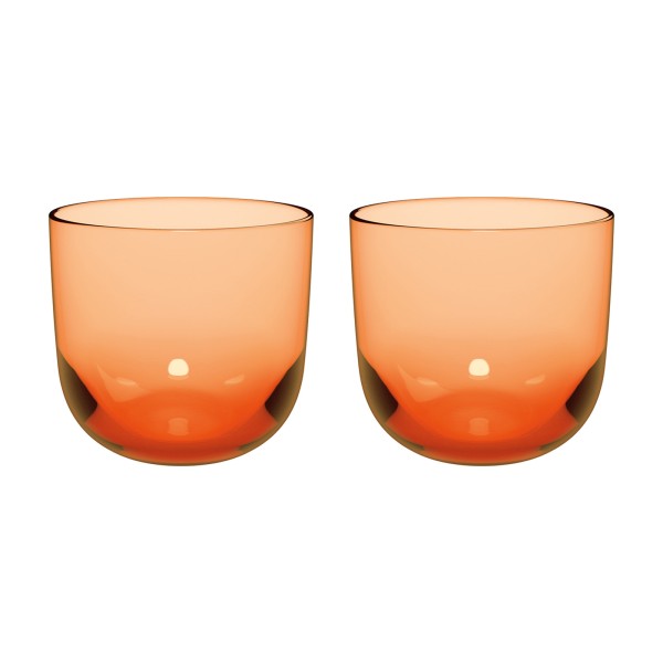 like. by Villeroy & Boch Like Glass Wasserglas 280 ml 2er Set Apricot - DS