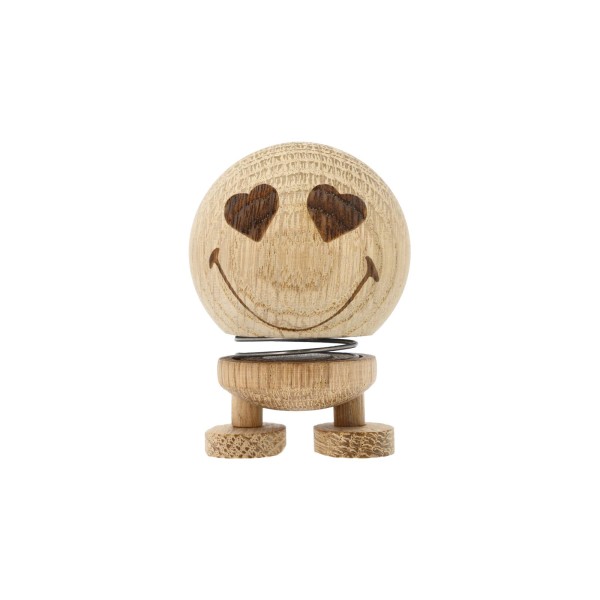 Hoptimist Dekofigur Smiley Love S raw oak 6,6 cm - A