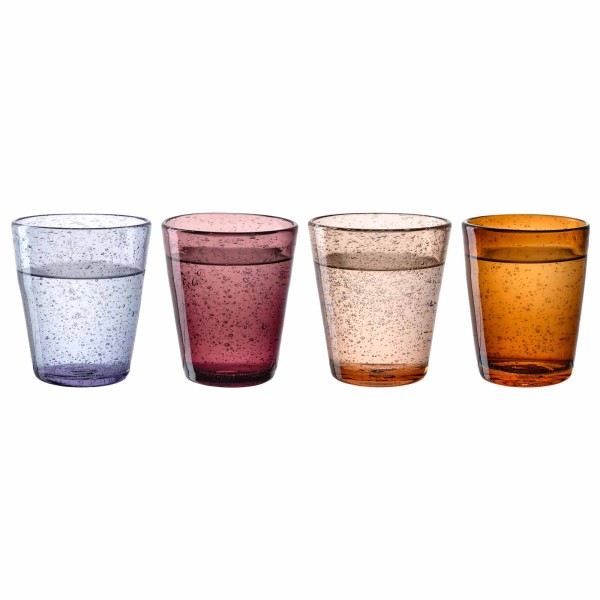 Leonardo BURANO Trinkglas-Set 4-teilig 330 ml warme Farben
