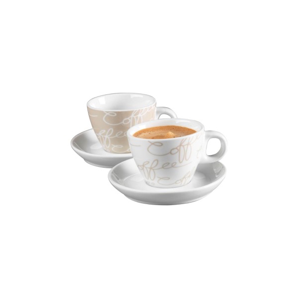 Ritzenhoff & Breker CORNELLO Espresso Set creme 4-teilig