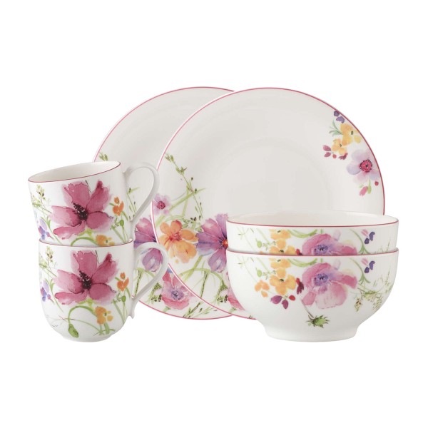 Villeroy & Boch Mariefleur Basic Frühstücks-Set 6-teilig