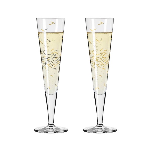 Ritzenhoff Goldnacht Champagnergläser 205 ml 2er Set