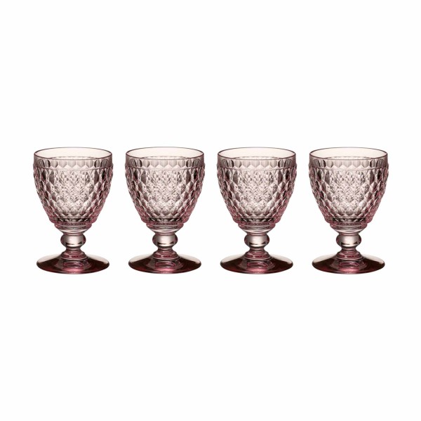 Villeroy & Boch Boston Coloured Weißweinglas 230 ml rosa 4er Set