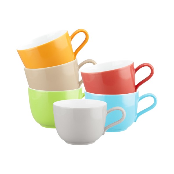 Seltmann Weiden Liberty Pure Colors Kaffeetasse 260 ml 6er Set Mixed - DS