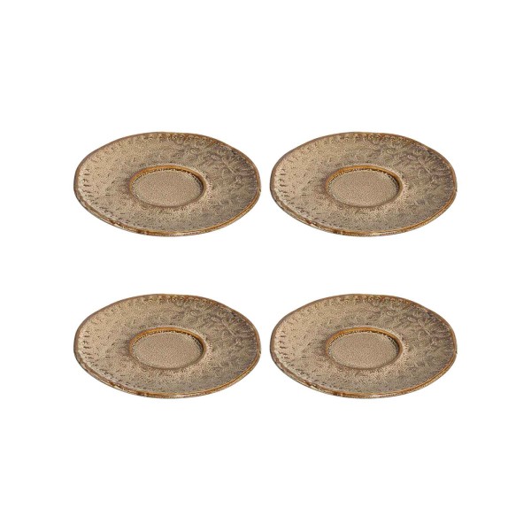 Leonardo MATERA Espressountertasse 11 cm beige 4er Set - A