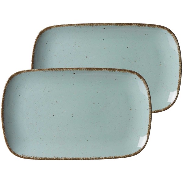 Ritzenhoff & Breker Casa Platte 33 x 20 cm 2er Set blau - DS