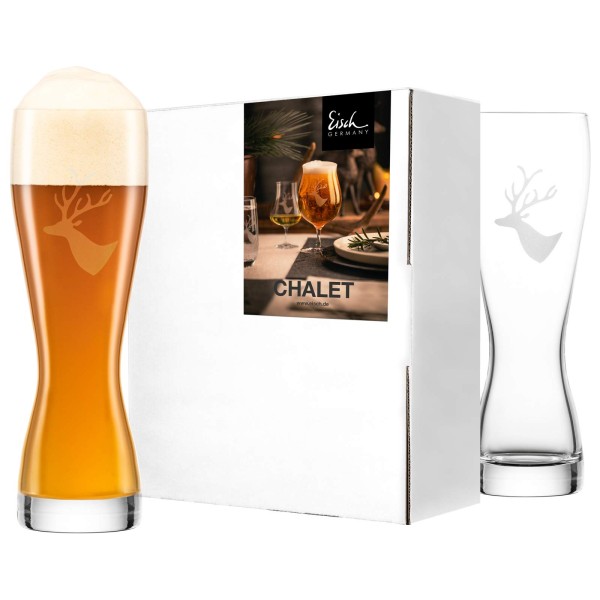 Eisch Chalet Weizenbierglas 2er Set im Geschenkkarton