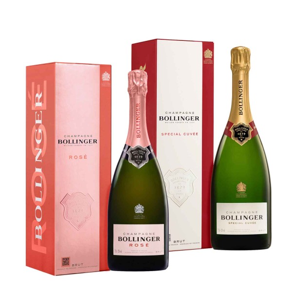 Bollinger Champagner 0,75l Rosé + 0,75l Special Cuvée Brut Set