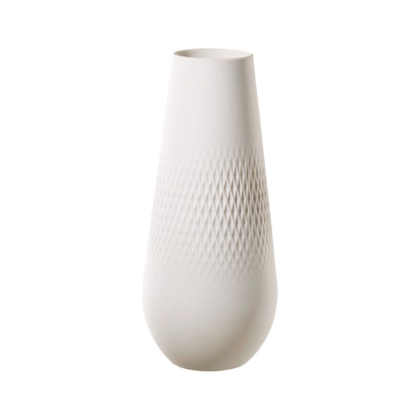 Villeroy & Boch Manufacture Collier Vase Carré blanc 26 cm