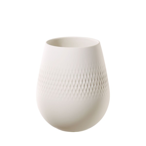 Villeroy & Boch Manufacture Collier Vase Carré 14 cm blanc - DS