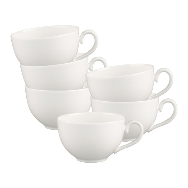 Villeroy & Boch White Pearl Cappuccinotasse 310 ml 6er Set - DS