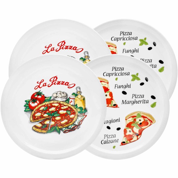 Van Well Pizzateller ø 30,5 cm Napoli & Margherita 4er Set