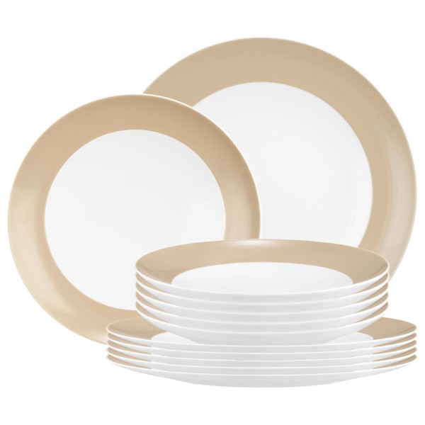 Seltmann Weiden Liberty Pure Colors Tafelservice 12-teilig Dusty Beige - DS