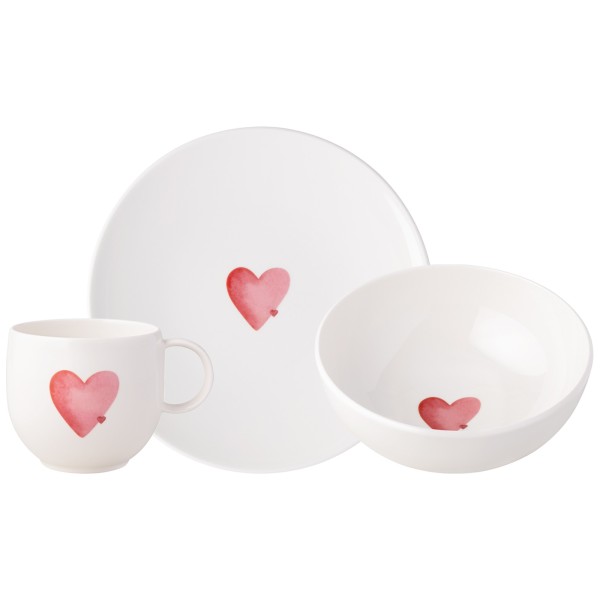 Villeroy & Boch With Love Frühstücksset 3-teilig Sending Love - DS