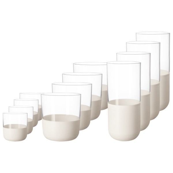 Villeroy & Boch Manufacture Rock Blanc Bargläser Set 12-teilig