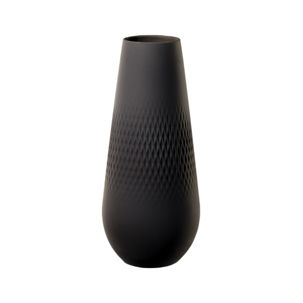 Villeroy & Boch Manufacture Collier Vase Carré noir 26 cm