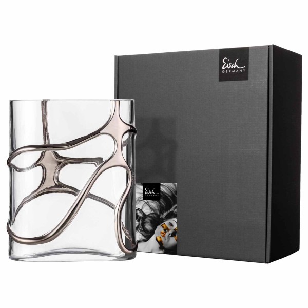 Eisch Stargate Vase 22,3 cm platin - DS