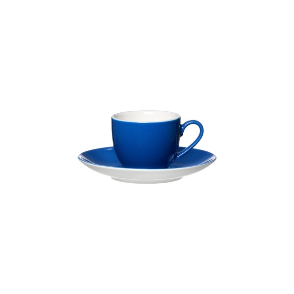 Ritzenhoff & Breker DOPPIO Espressotasse mit Untertasse 80 ml indigo blau