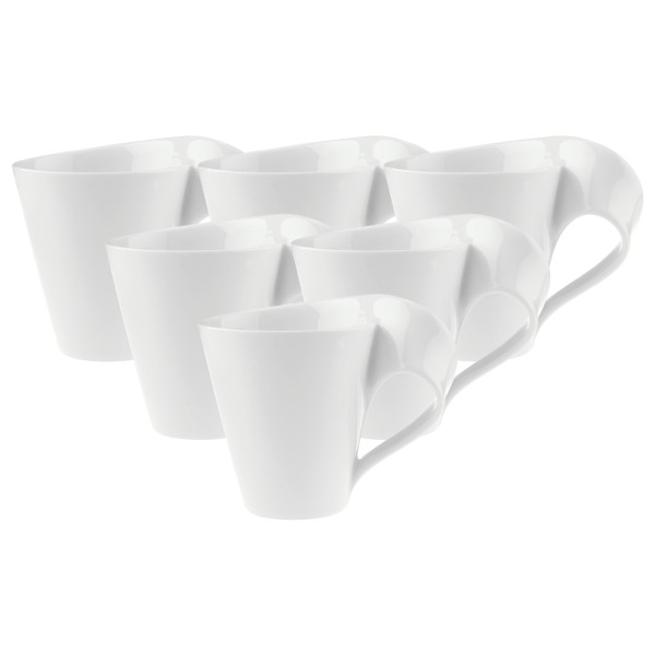 Villeroy & Boch NewWave Caffè Becher mit Henkel 300 ml 6er Set - DS